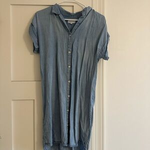Thread & Supply Light Blue Denim Button-Up Dress